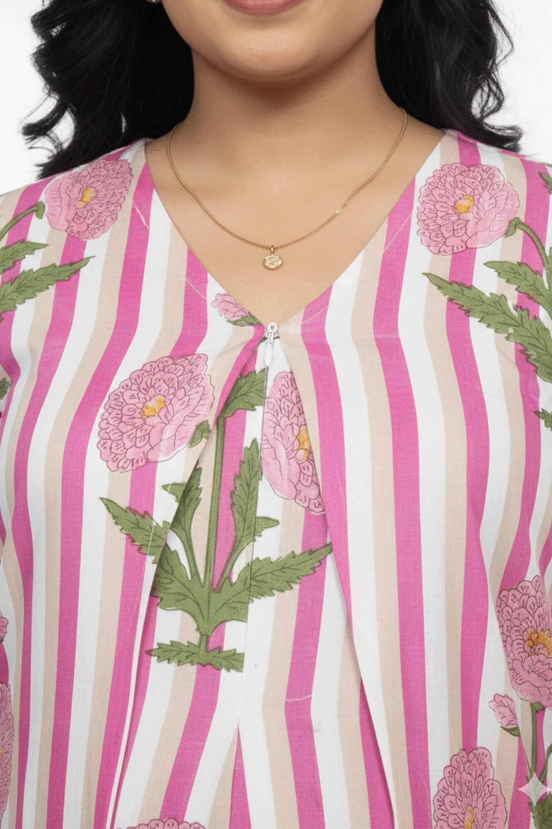 Bloom Stripe feeding Dress