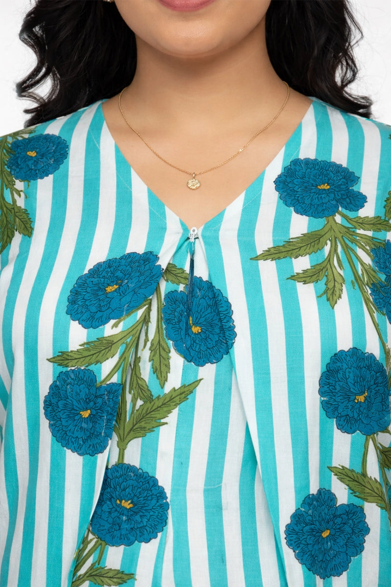 Aqua Petal feeding dress