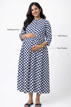Circle Cascade Feeding Dress