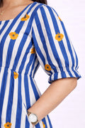 Indigo Bloom Feeding Dress