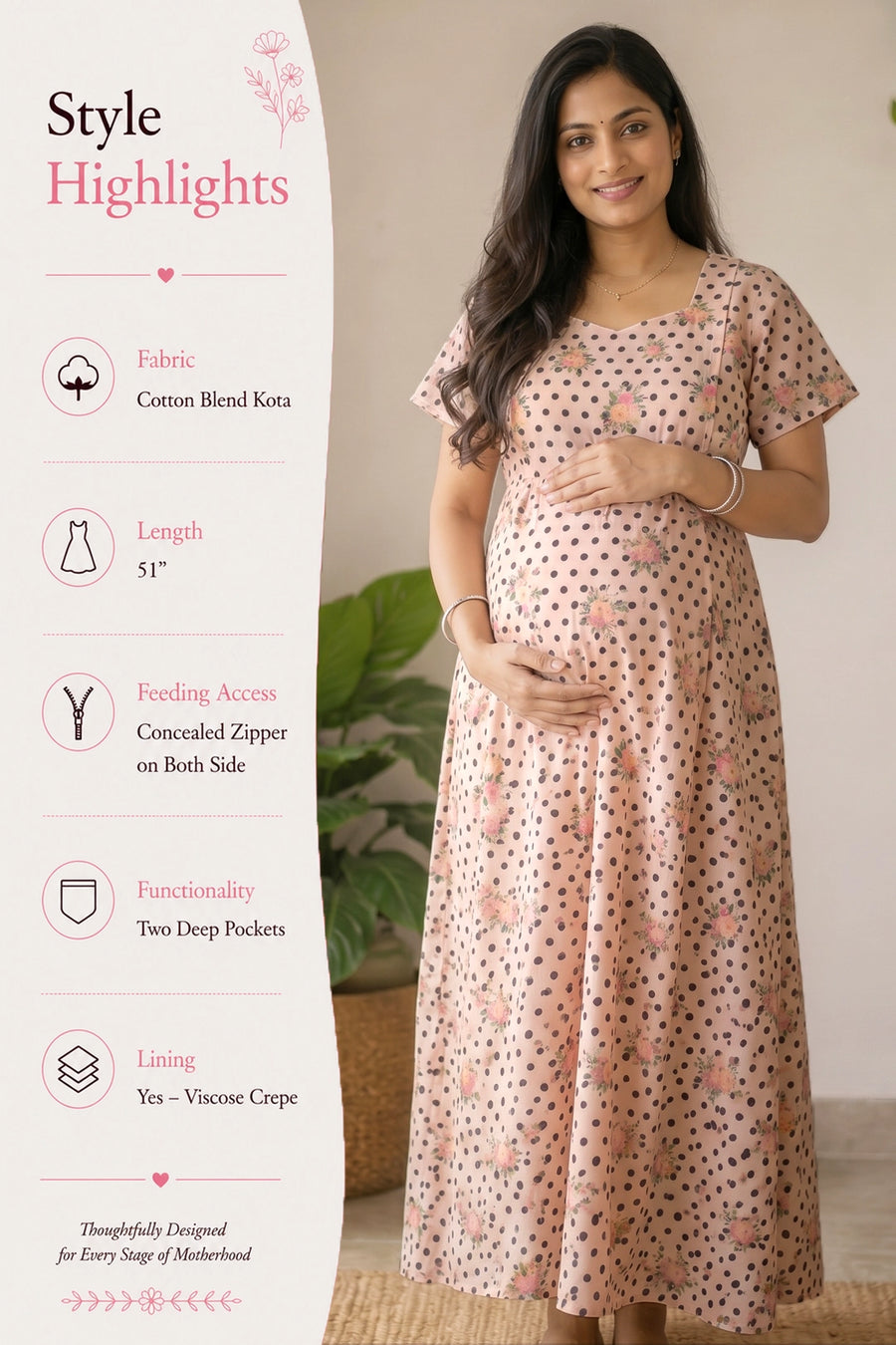 Petaline Grace Anarkali Feeding Dress