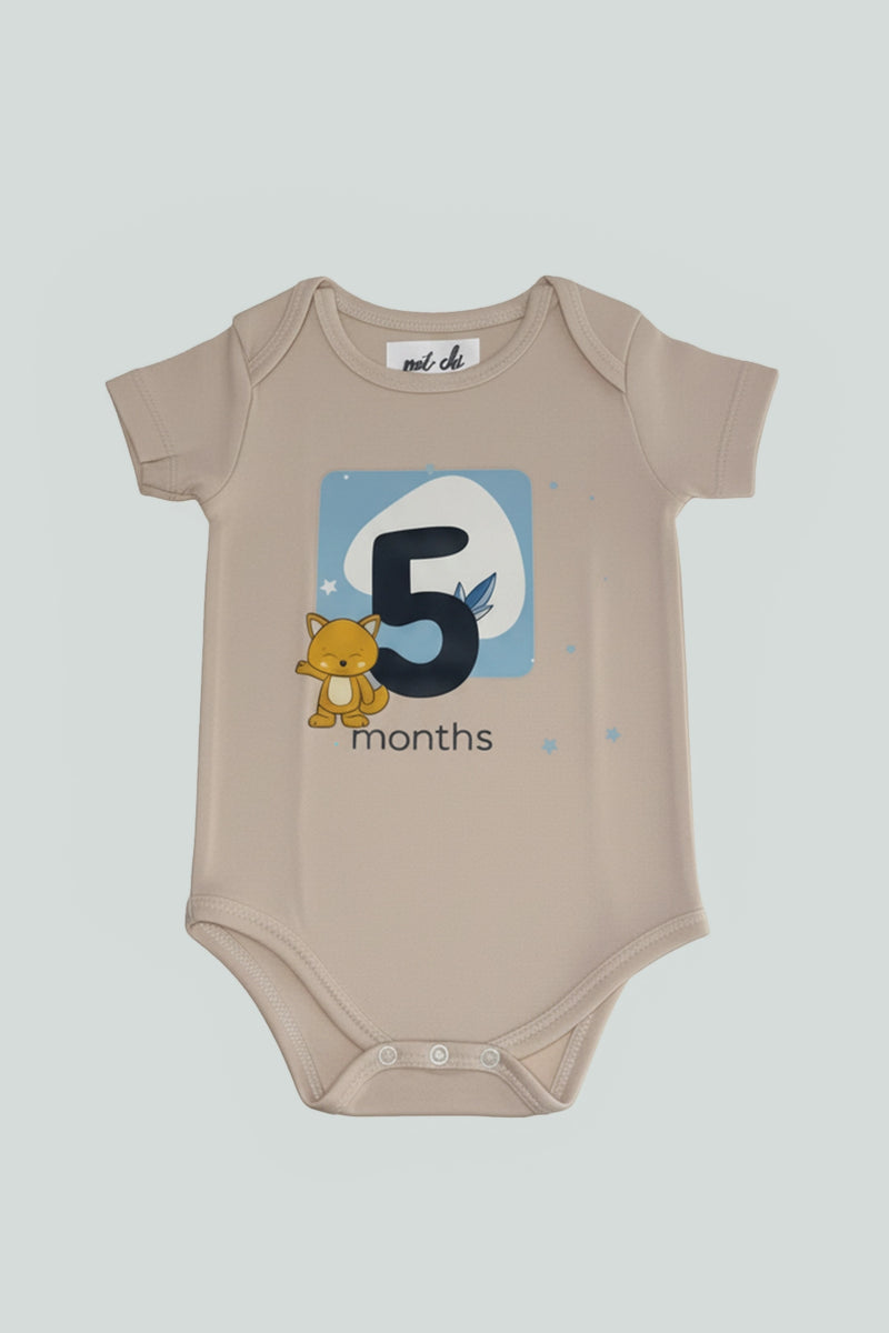 5 month  Milestone Onesies