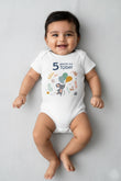 5 month  Milestone Onesies