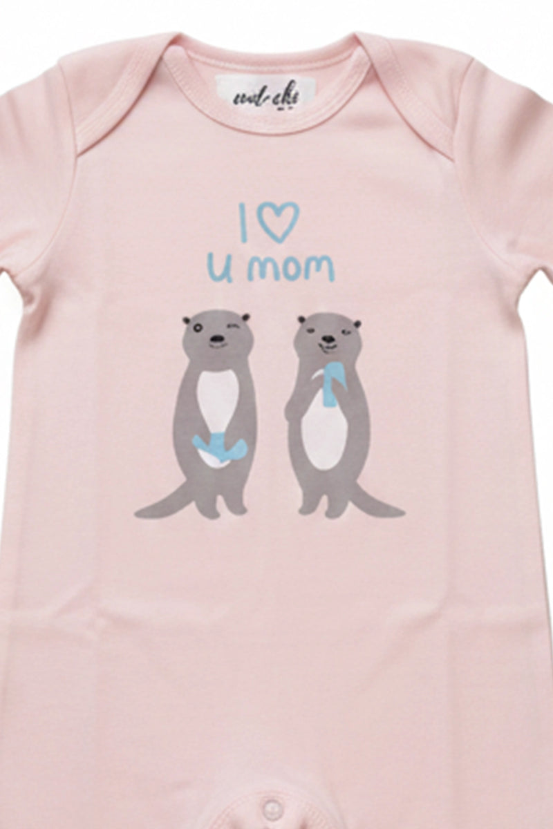 Team mommy Footed Romper