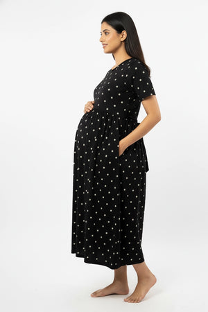 Star Light Zipless Feeding Gown