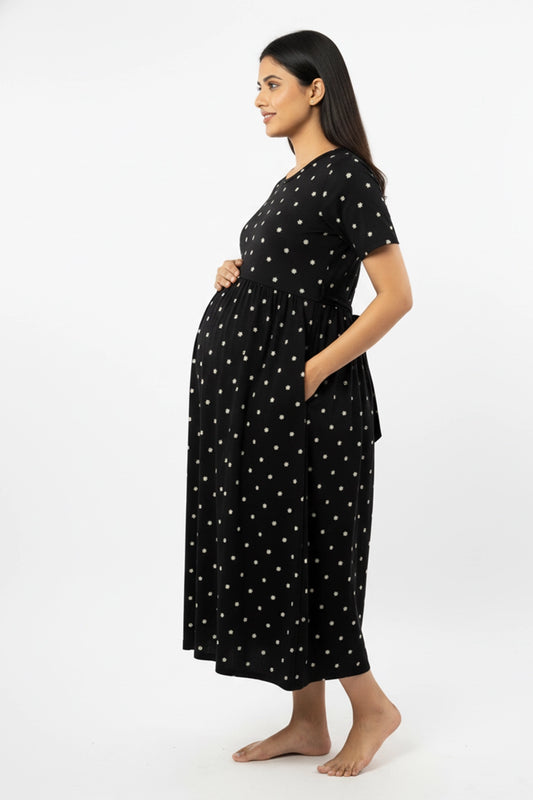 Star Light Zipless Feeding Gown