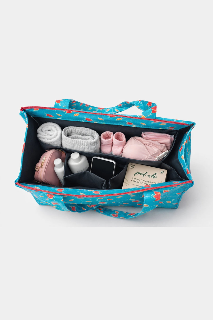 Coral Vines Mommy Hospital bag