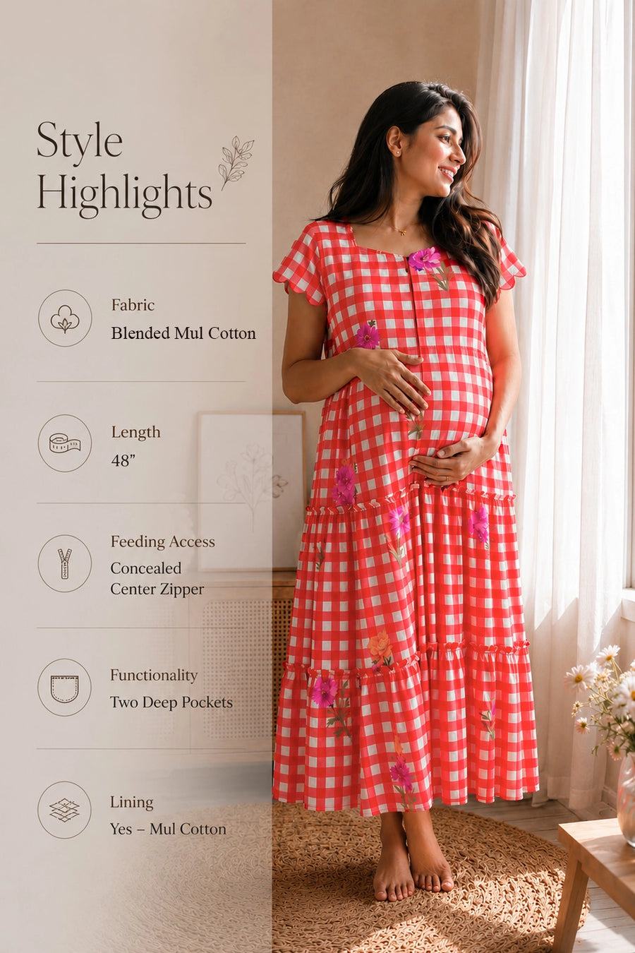 Picnic Candy Maternity Dress – Putchi
