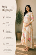 Vintage Rose Maternity Dress