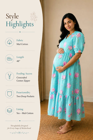 Sunlit Meadow Maternity Dress