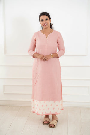 Rose Cloud A-Line Maternity Dress