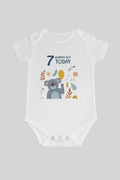 7 month  Milestone Onesies