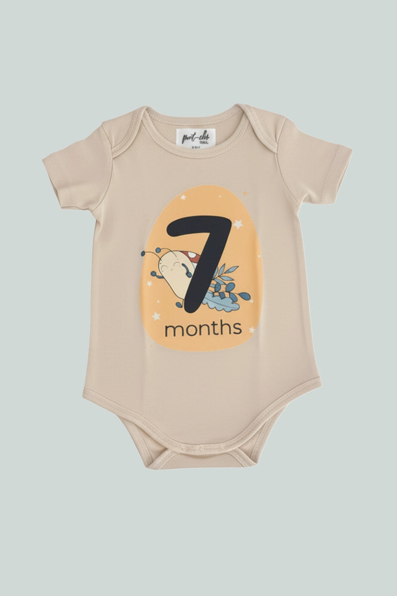7 month  Milestone Onesies