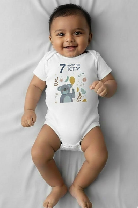 7 month  Milestone Onesies