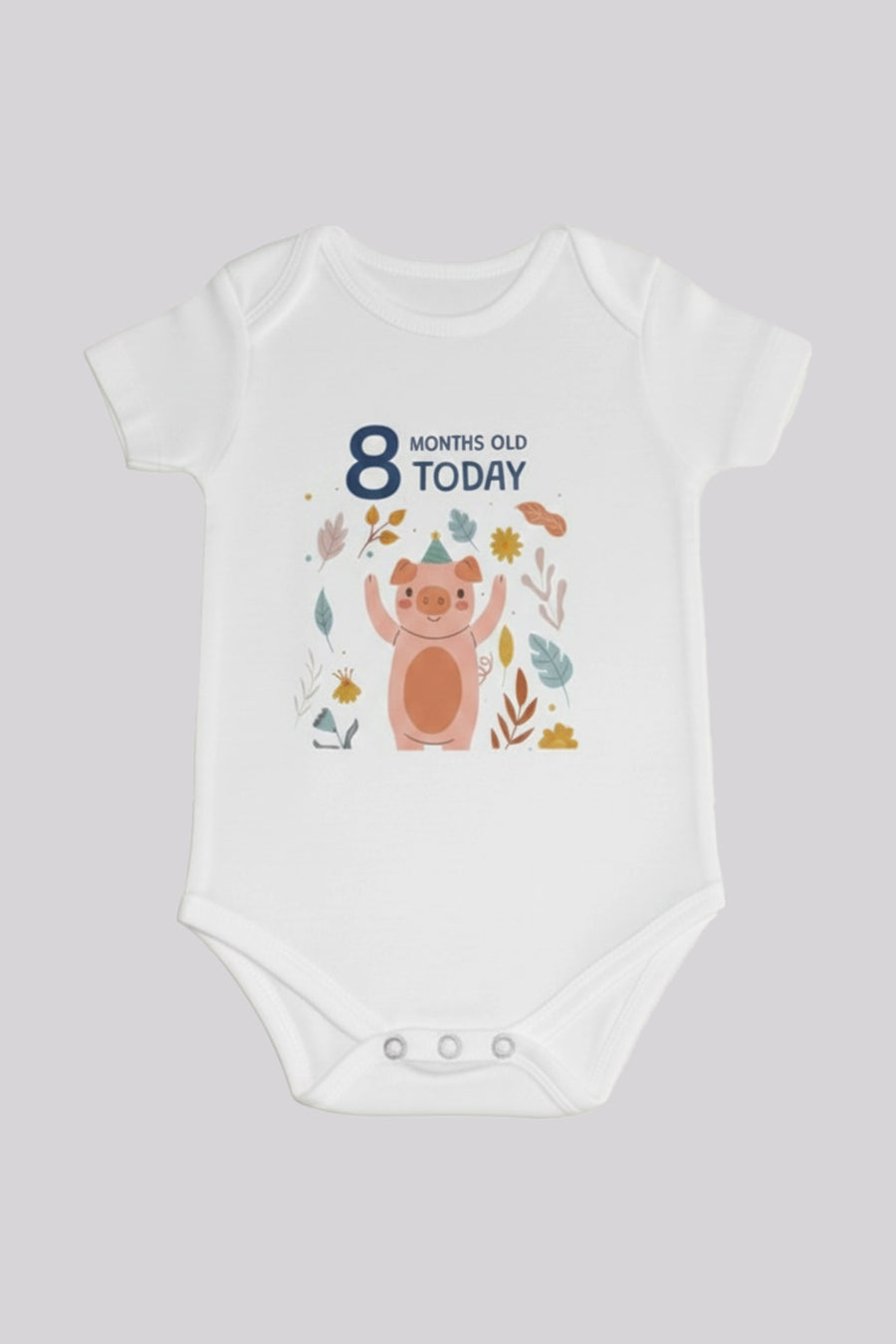 8 month  Milestone Onesies