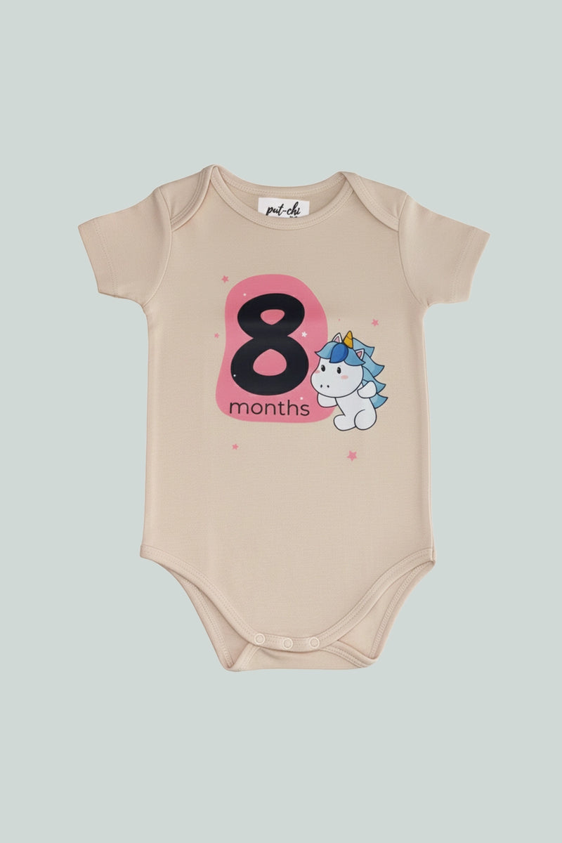 8 month  Milestone Onesies