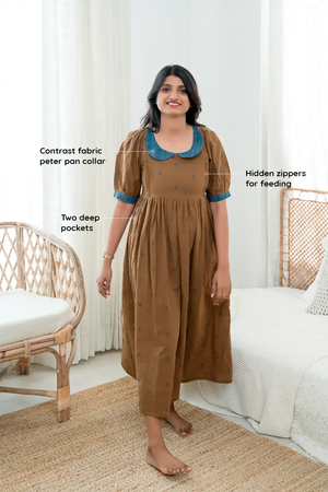 Cinnamon And Sky Maternity Feeding Dress