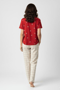 Crimson Pyjama Set