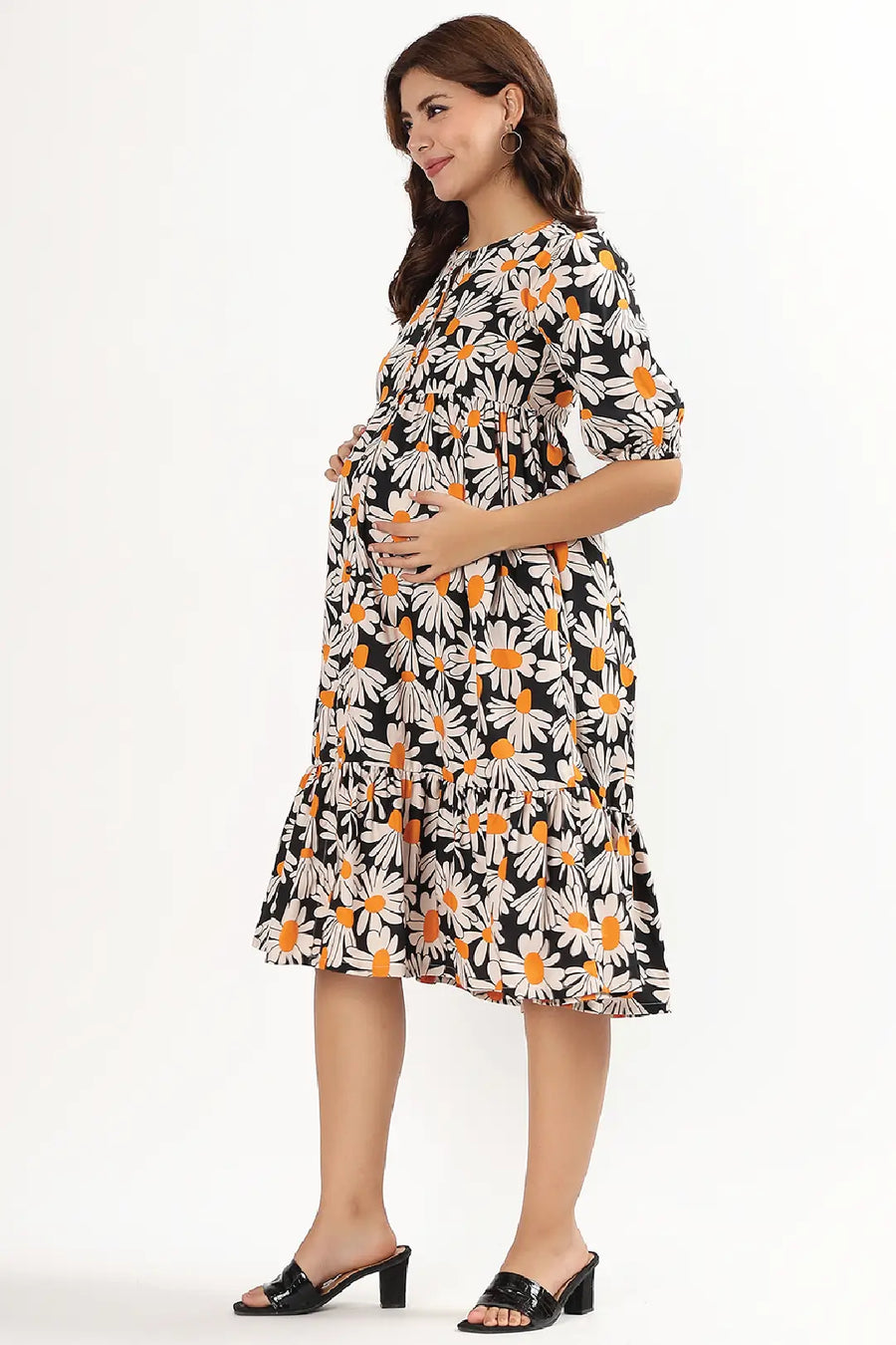 Midnight Daisy Feeding Dress