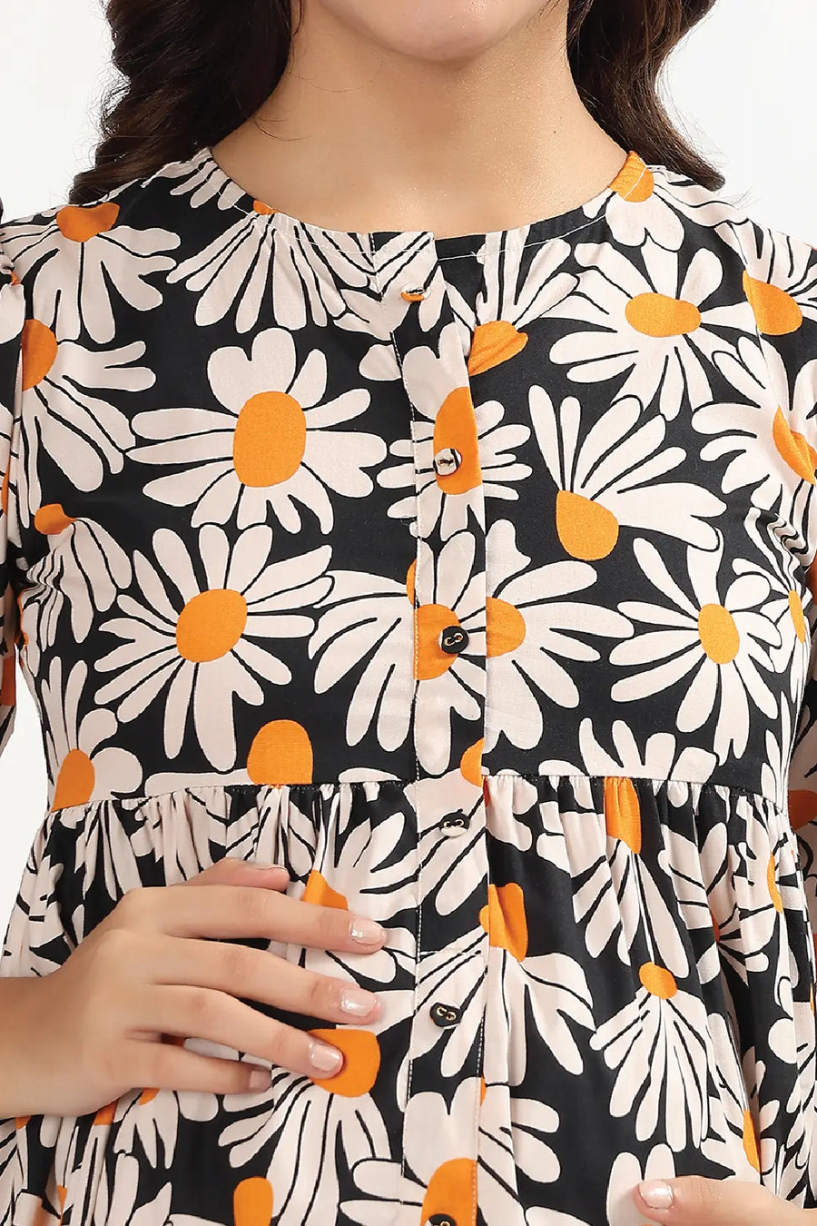 Midnight Daisy Feeding Dress