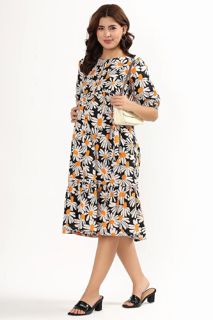 Midnight Daisy Feeding Dress