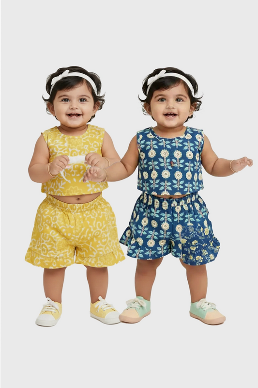 Girl Co-ord(Floral Swirl & Bluebell Bloom) - Pack of 2