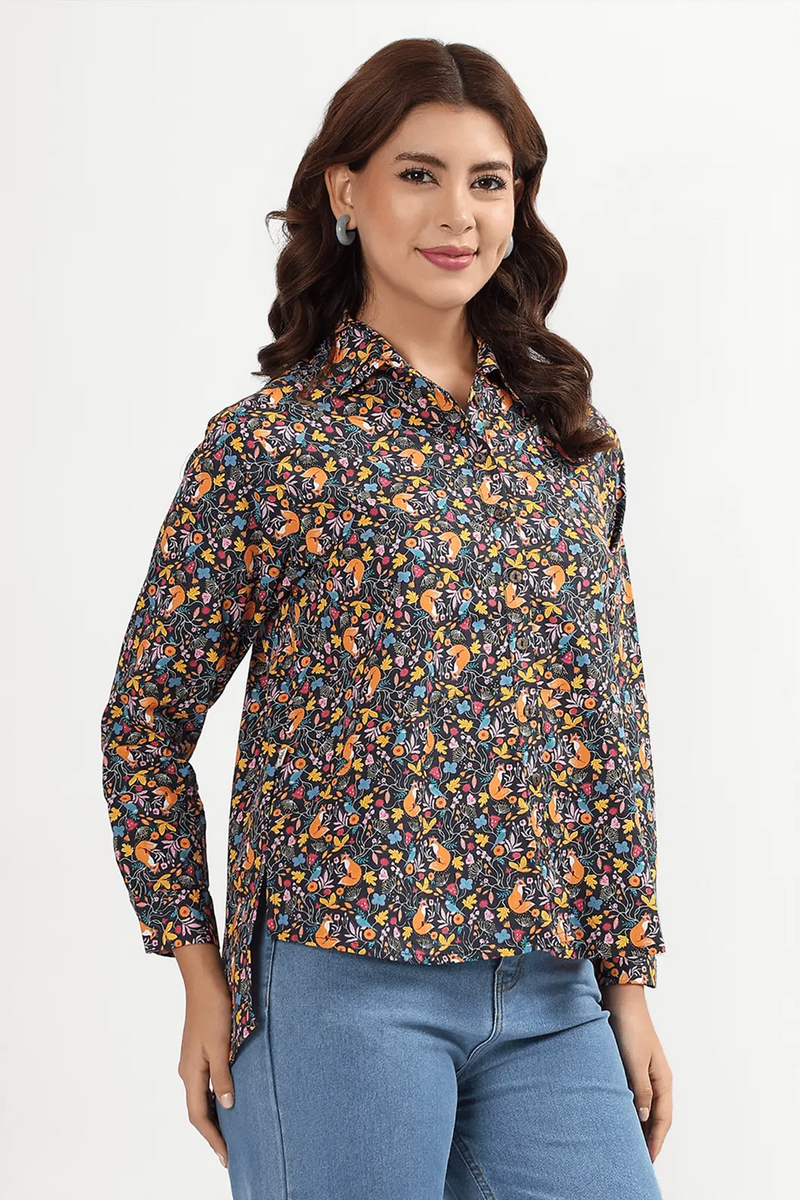 Floral Whiskers Feeding Shirt