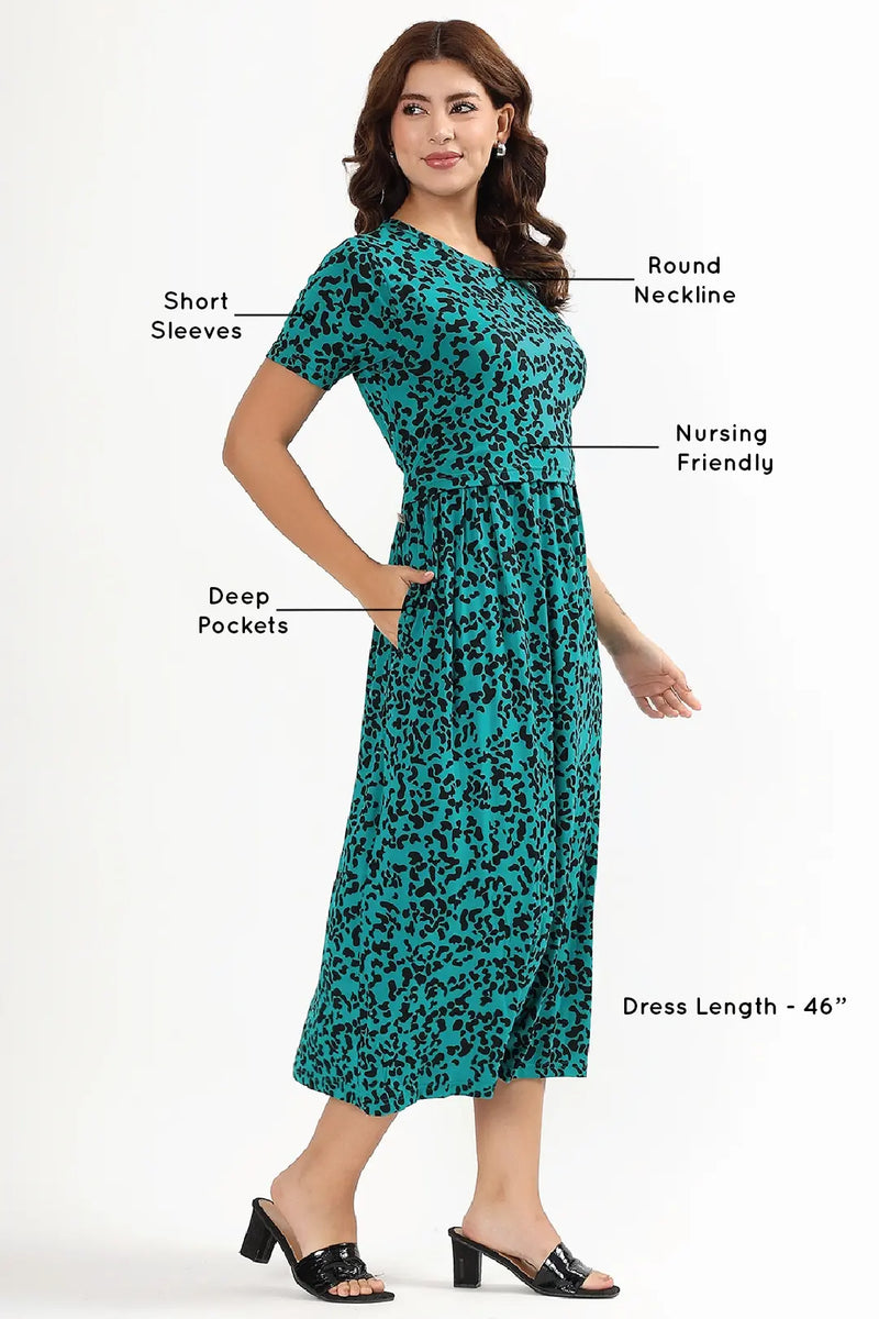 Forest Whisper Zipless Feeding Gown