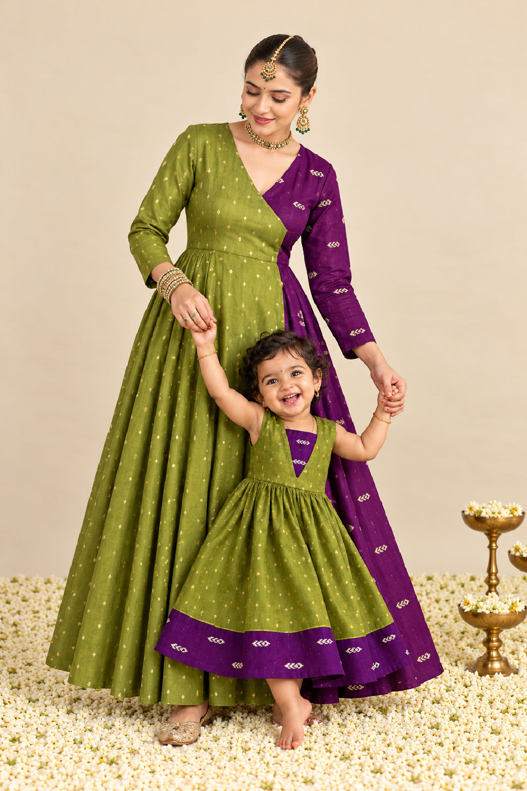 Kayal Mom and Daughter Twinning combo