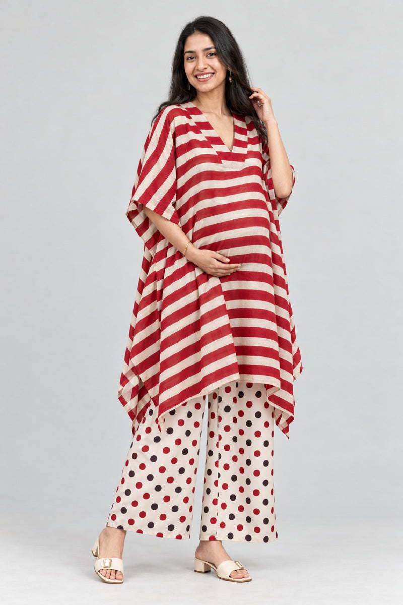 Leher Maternity Feeding Co-ord Set
