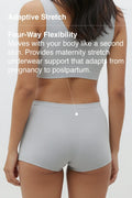Mid-rise, High Coverage Bamboo Boy Shorts - Limestone Grey