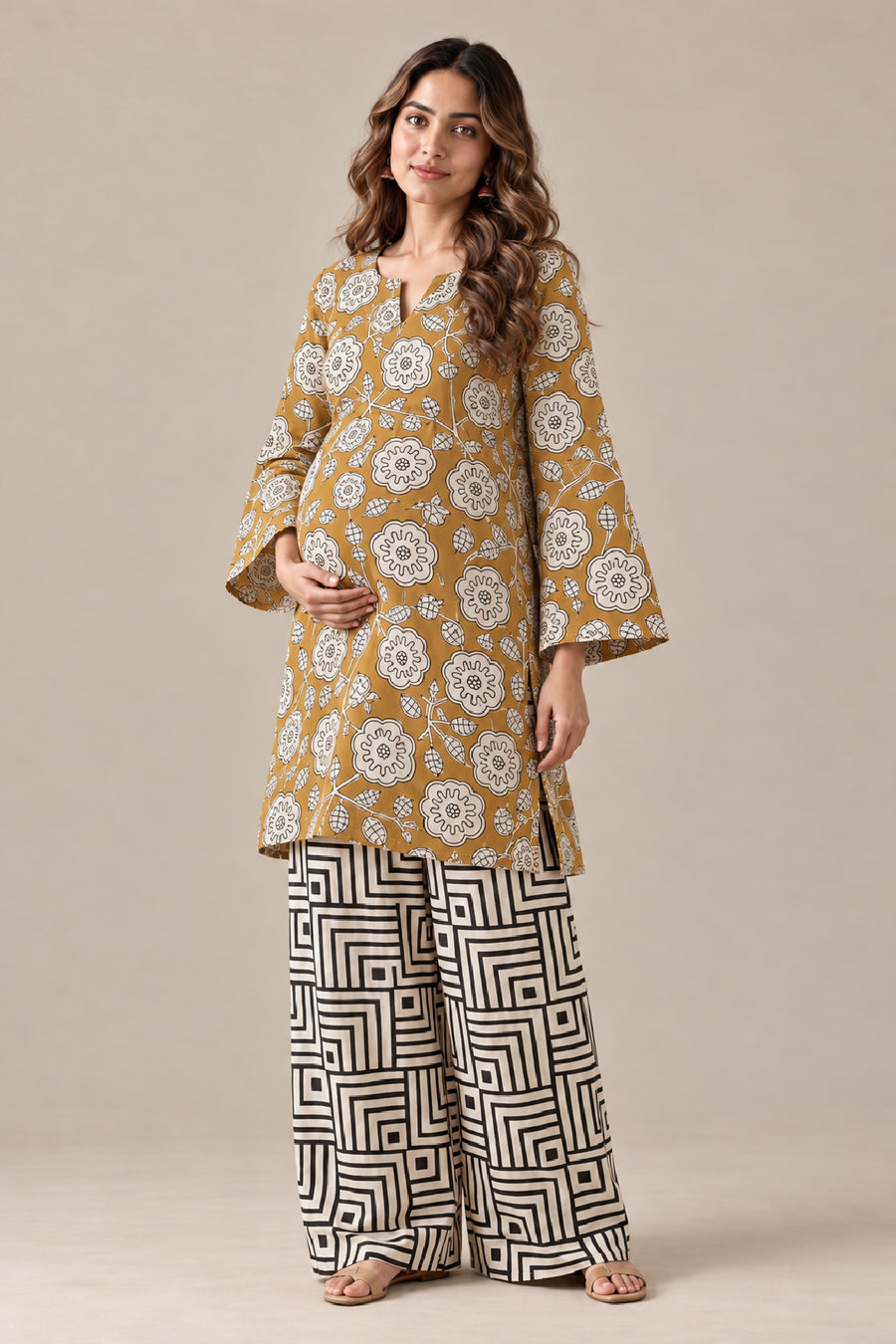 Mogra Maternity and Feeding Farshi Suit Set