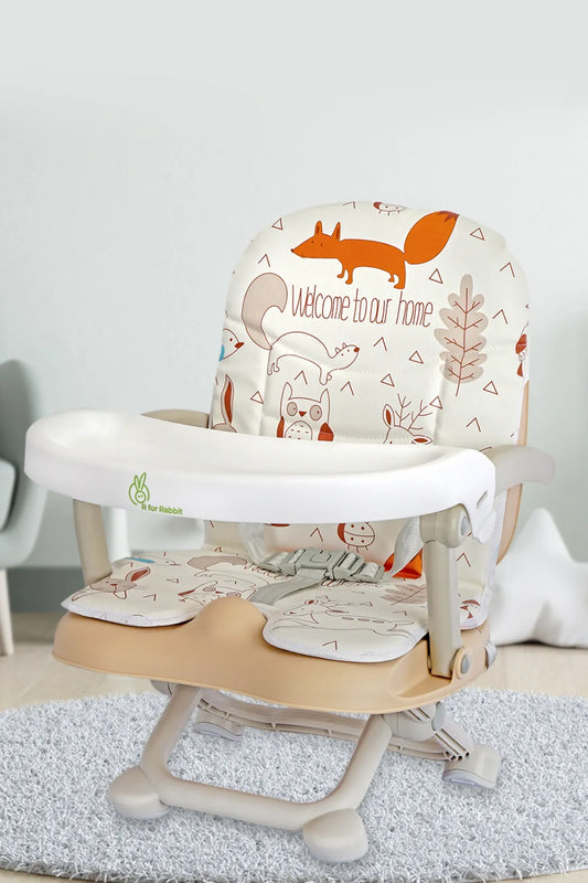 Candy Pop 2 in 1 Booster Chair with Safety Belt and Removable Dining Tray for Baby