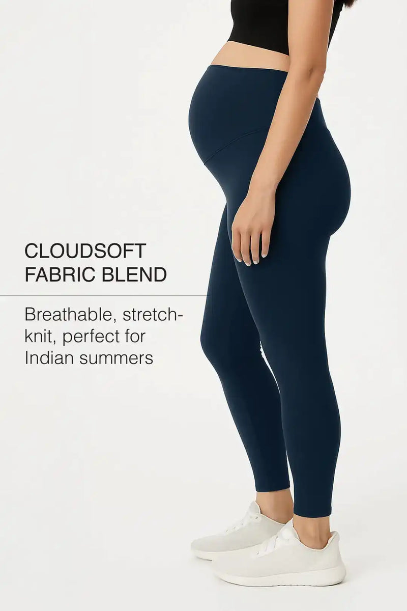 Cloud Bump Support Leggings (Navy)
