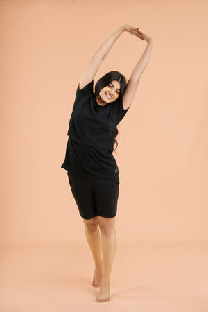 Materniy Solid Colour Nursing T-shirts