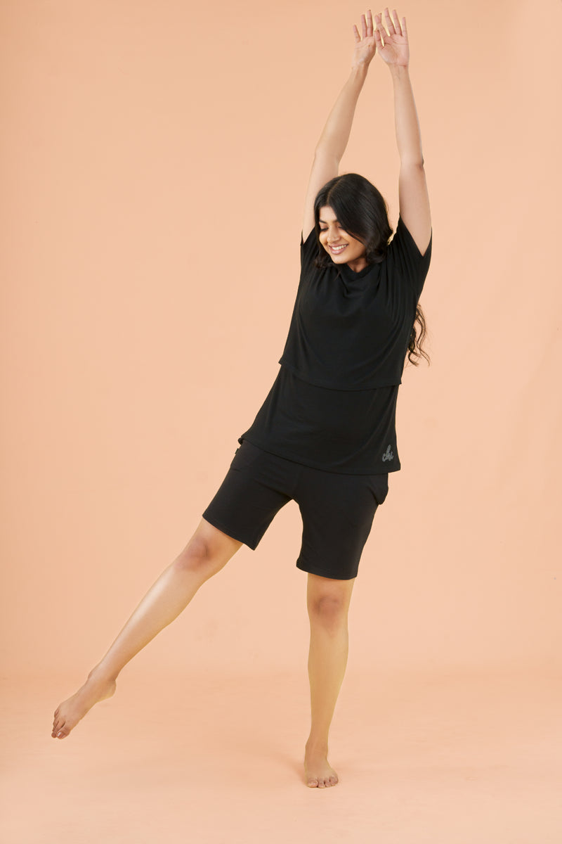 Materniy Solid Colour Nursing T-shirts