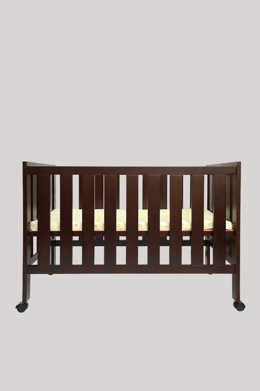 Baby's Den Lite Wooden Crib with Sleeping 3 Level Height Adjustment for Newborn Baby