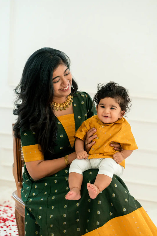 Maragatham Mother & Son Twinning Dress