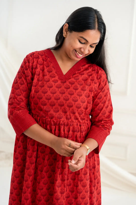 Gulabi Grace Maternity Feeding Dress