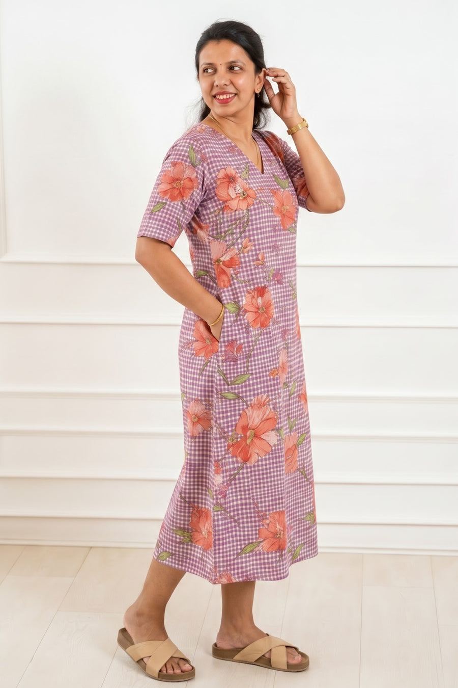 Lilac Garden Feeding Dress