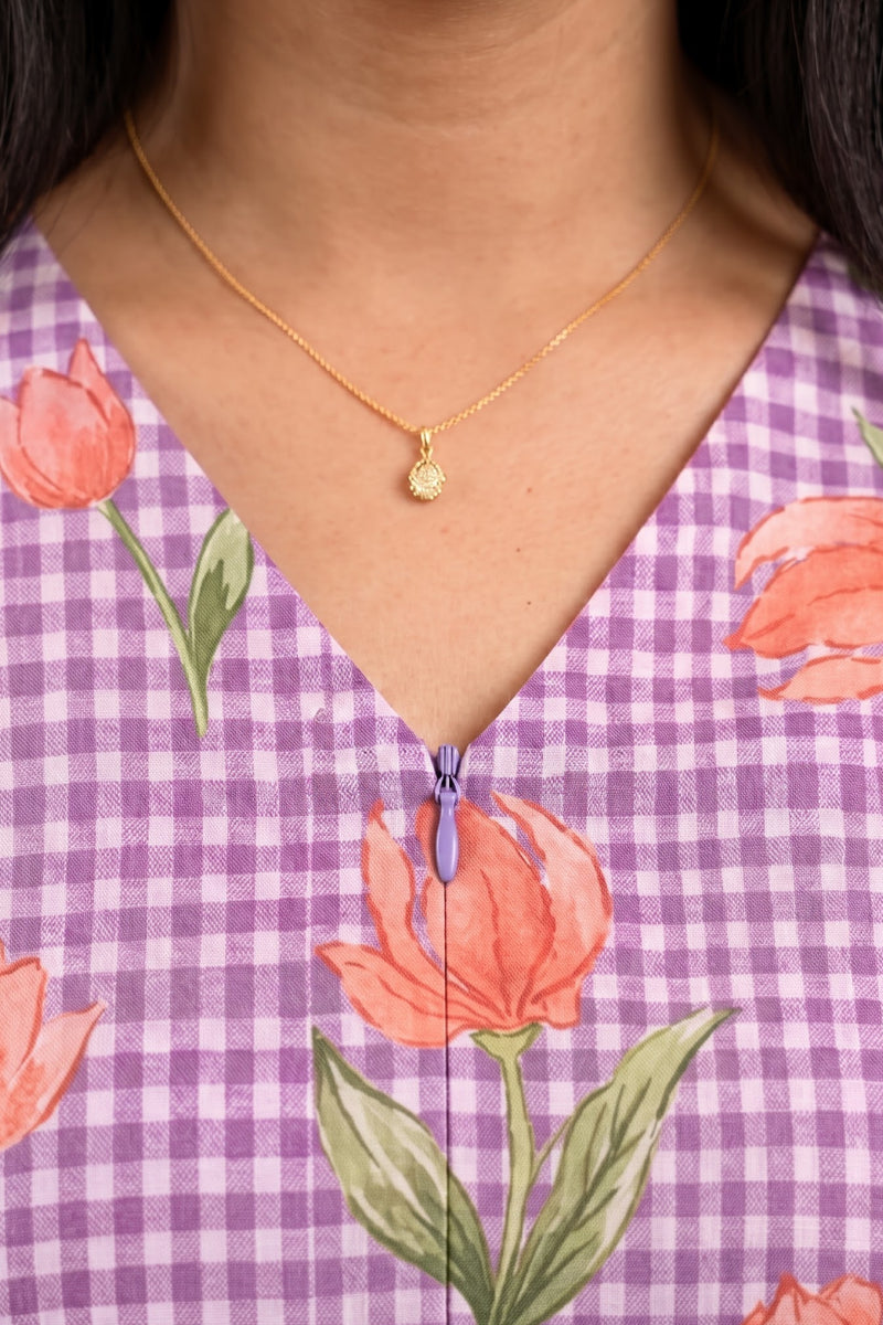 Lilac Garden Feeding Dress