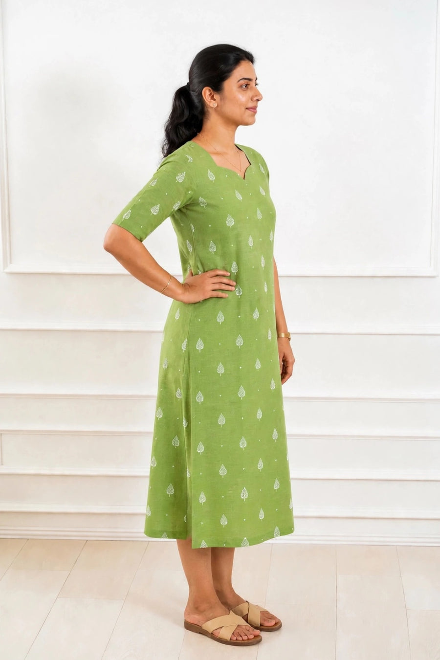 Spring Leaf Feeding Dress
