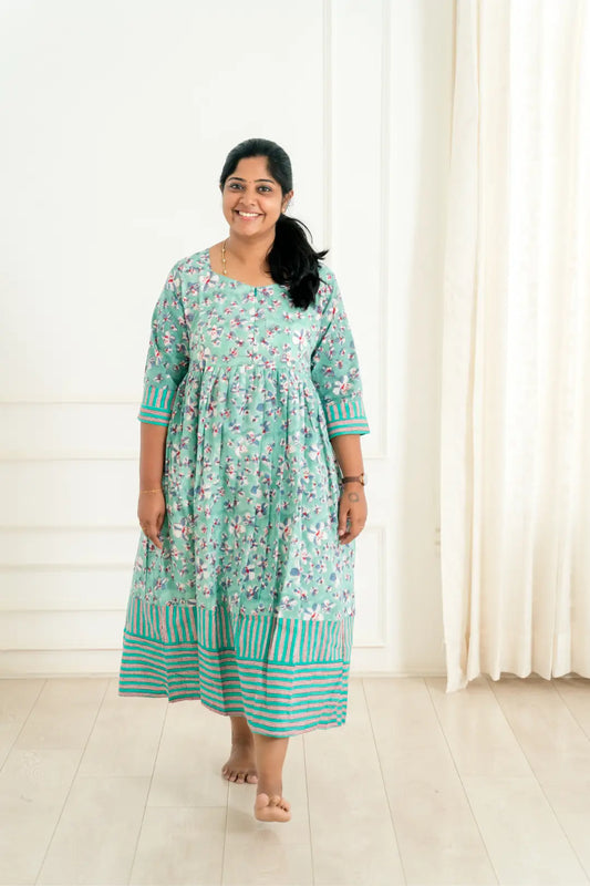 Mint Green Maternity Feeding dress