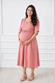 Blush Loom Feeding Dress