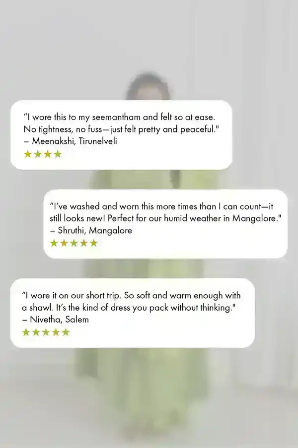 Customer reviews and testimonials featuring five-star ratings praising Bohemian Breeze feeding dress comfort and quality