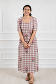 Elora Gingham Feeding Dress