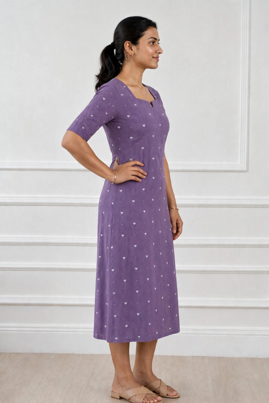 Lilac Whisper Feeding Dress
