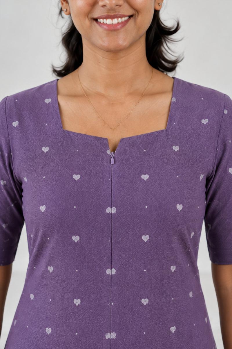 Lilac Whisper Feeding Dress