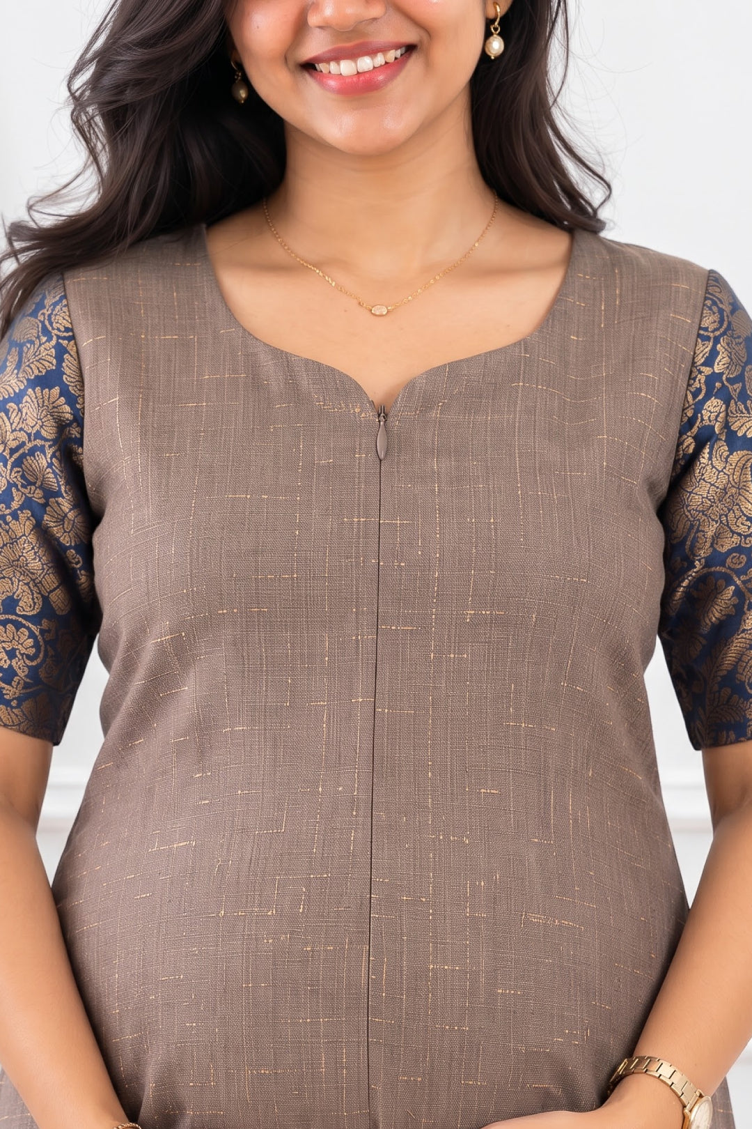 Taupe Muse Feeding Dress