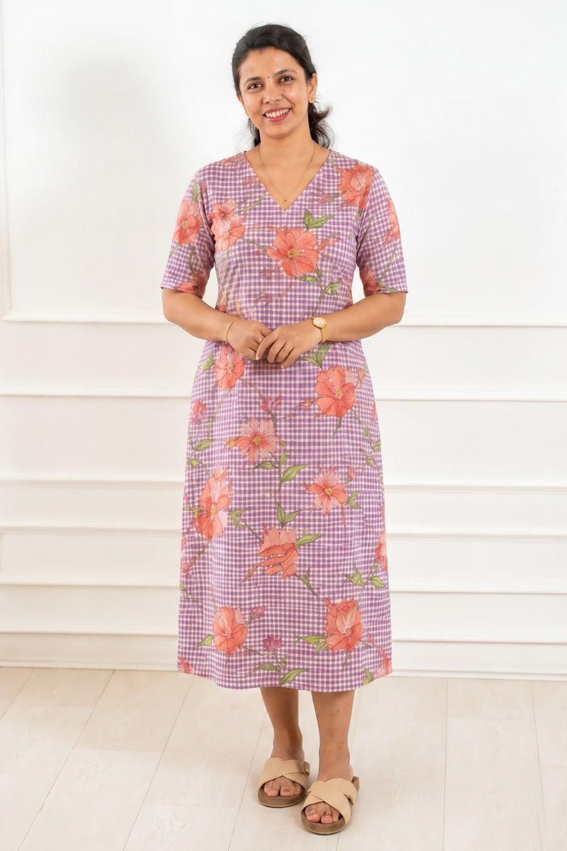 Lilac Garden Feeding Dress